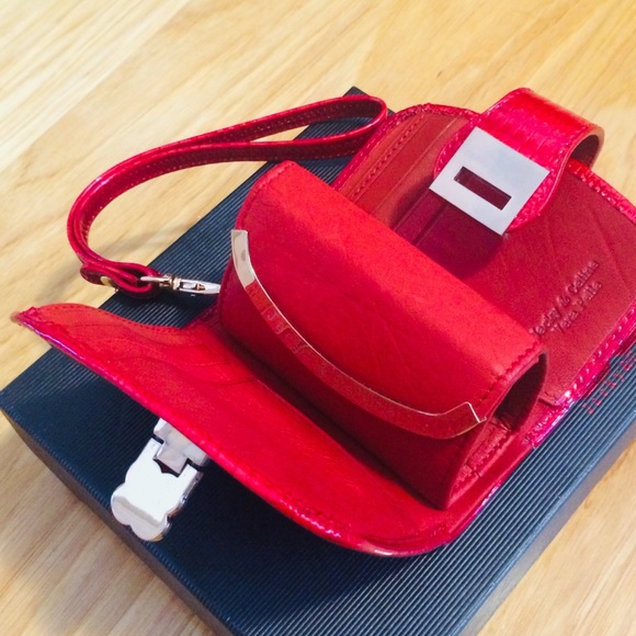 Red Leather Wallet and Coinpurse - Picture 3 of 6